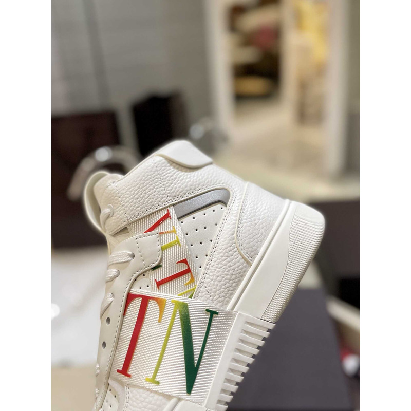 Valentino VLTN High Top Sneaker Colors And White