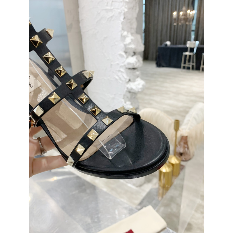 Valentino Garavani Black Rockstud HeelsWomen