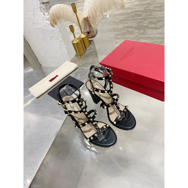 Valentino Garavani Black Rockstud HeelsWomen