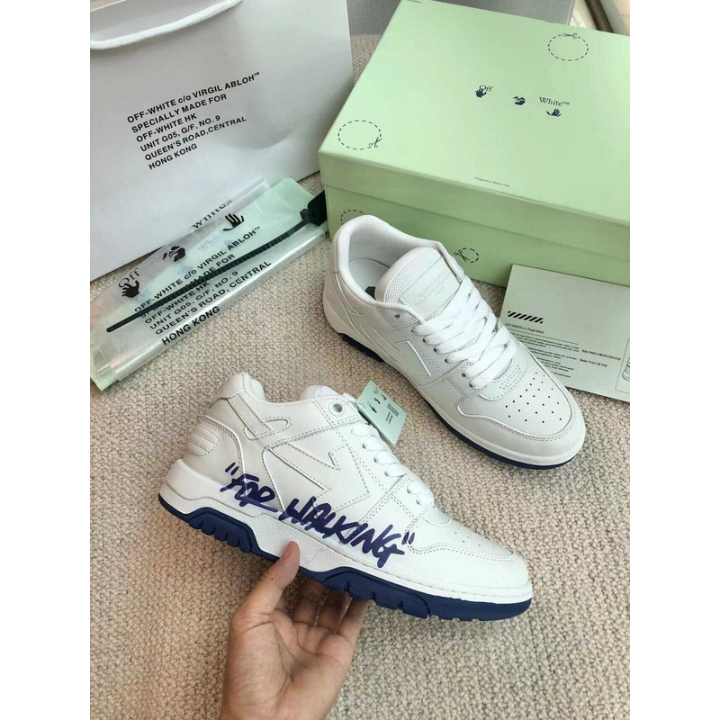 Off White Out Of Office Low-top Sneakers White And Blue