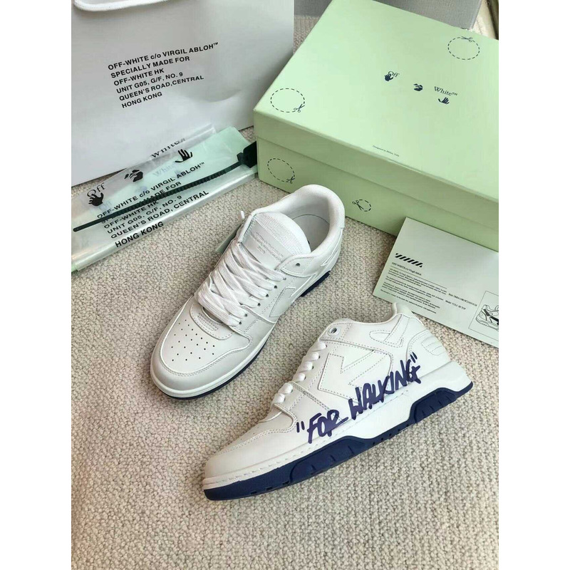 Off White Out Of Office Low-top Sneakers White And Blue