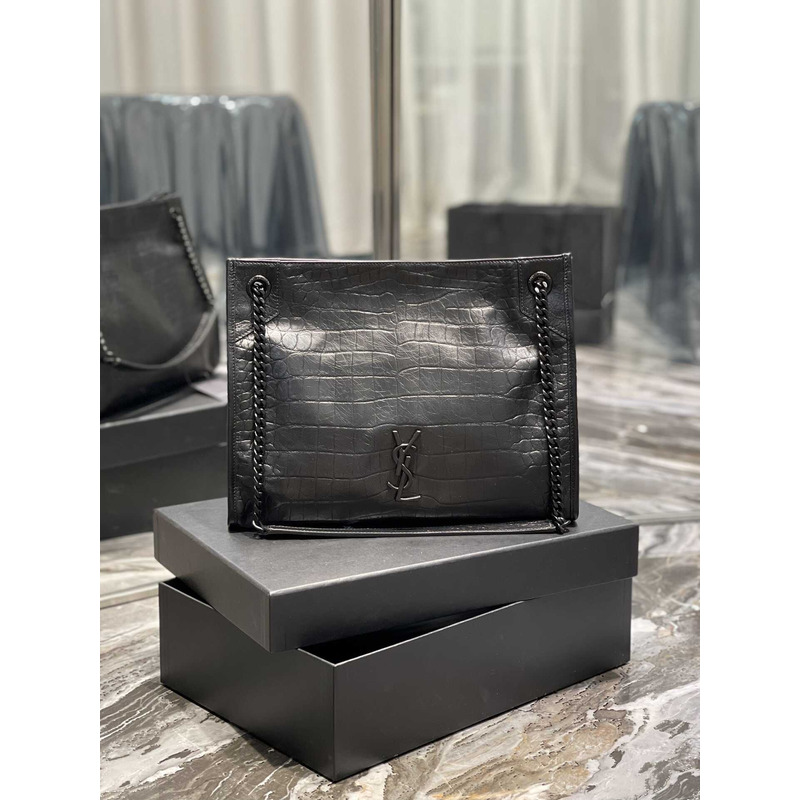 Saint Laurent Niki Leather Bag Black