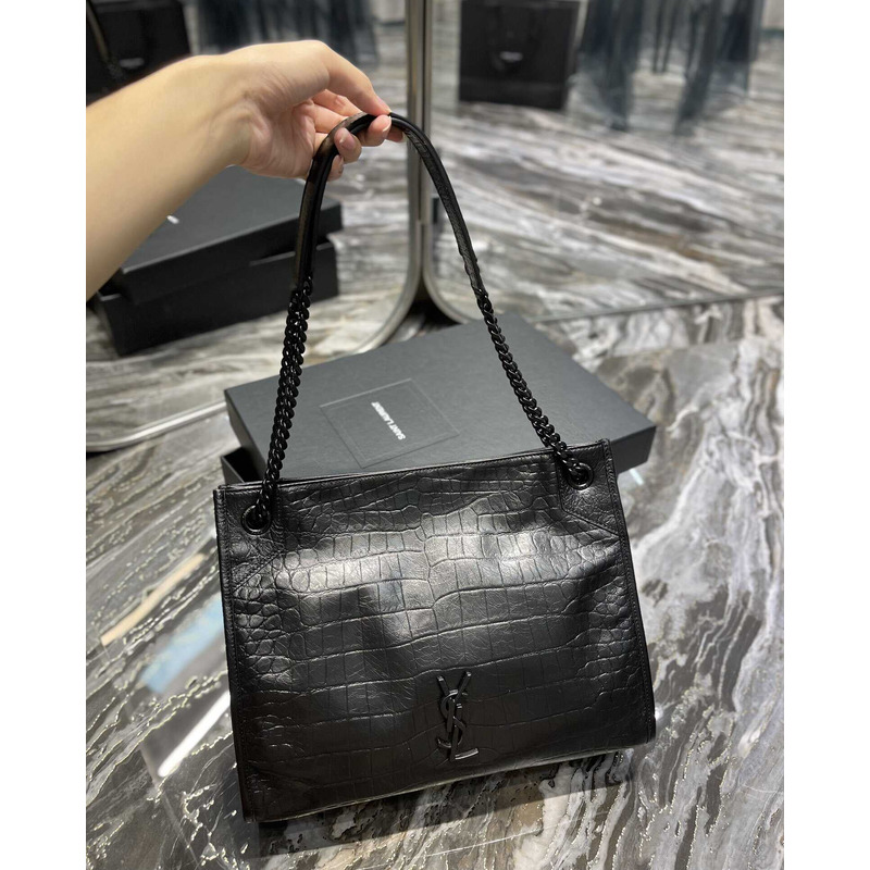 Saint Laurent Niki Leather Bag Black