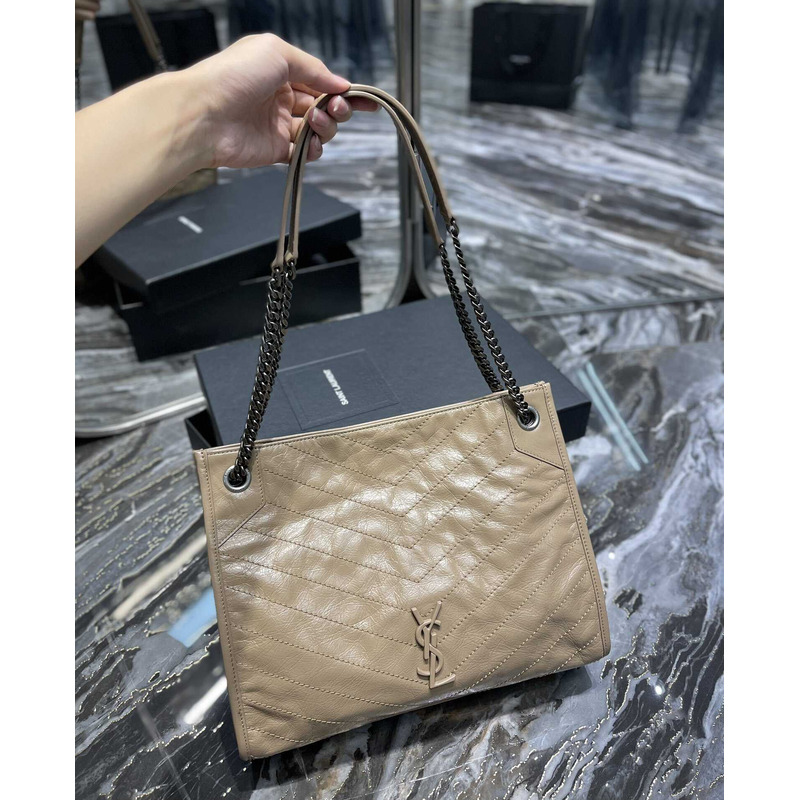 Saint Laurent Niki Leather Bag Beige