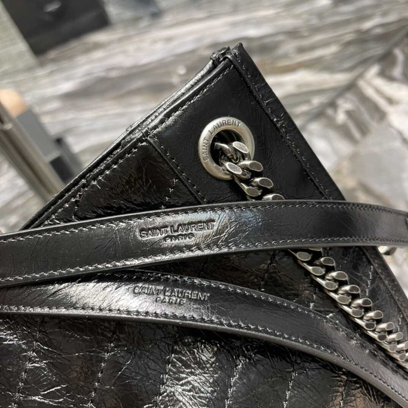 Saint Laurent Niki Leather Bag Black