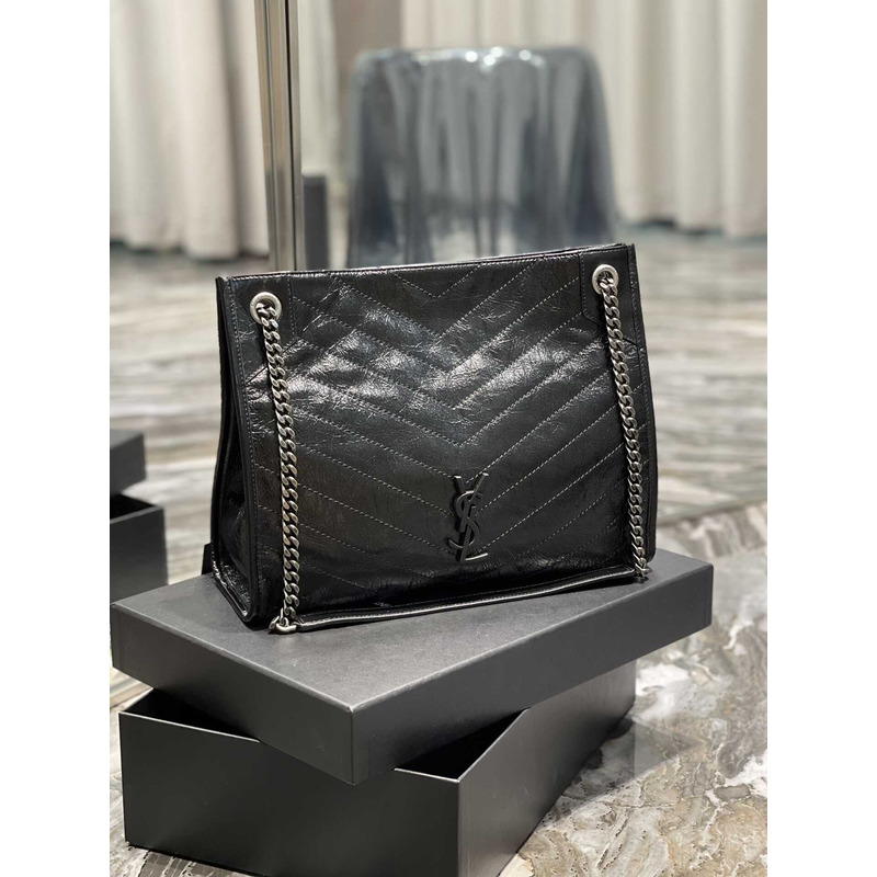 Saint Laurent Niki Leather Bag Black