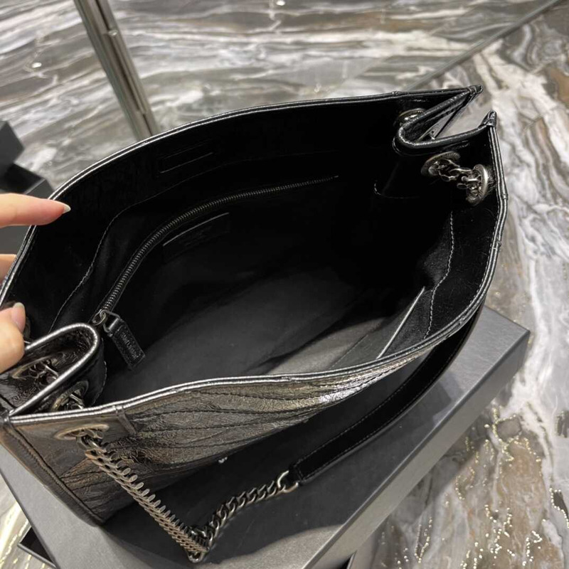 Saint Laurent Niki Leather Bag Black