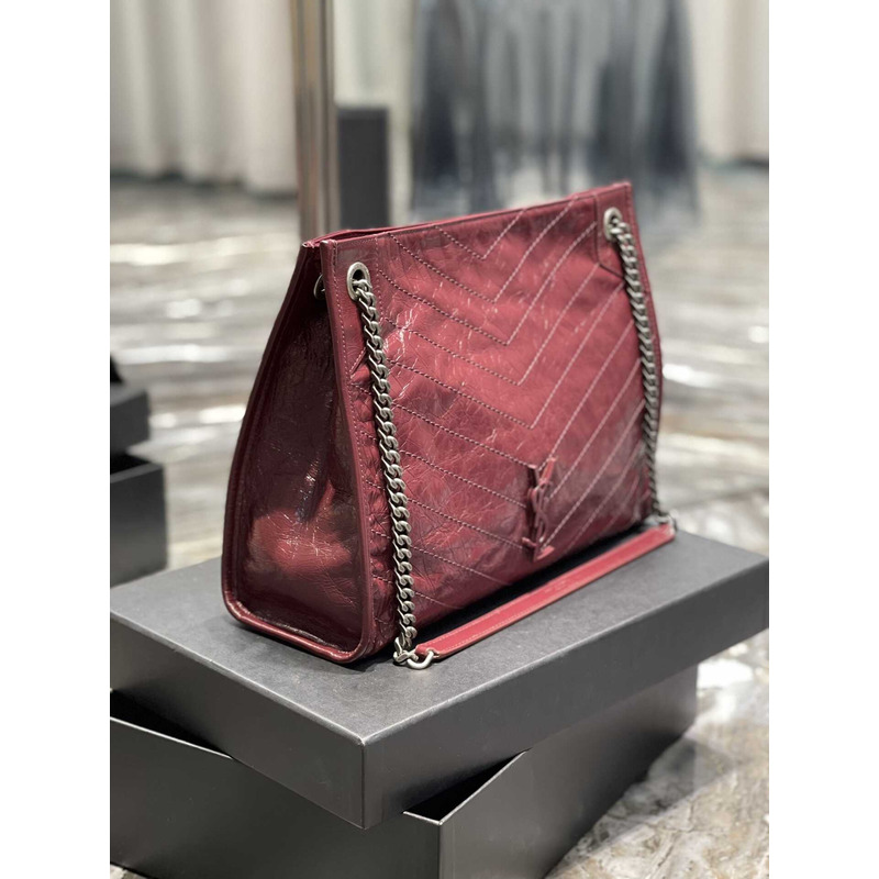 Saint Laurent Niki Leather Bag Red