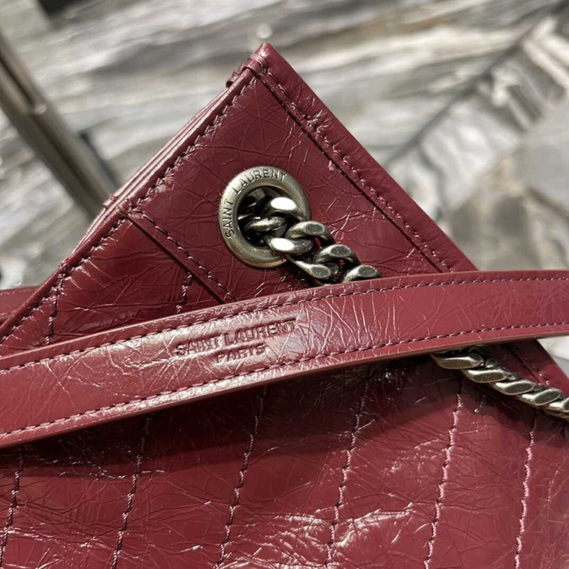 Saint Laurent Niki Leather Bag Red