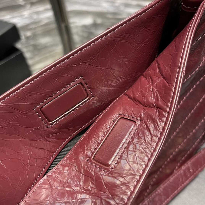 Saint Laurent Niki Leather Bag Red