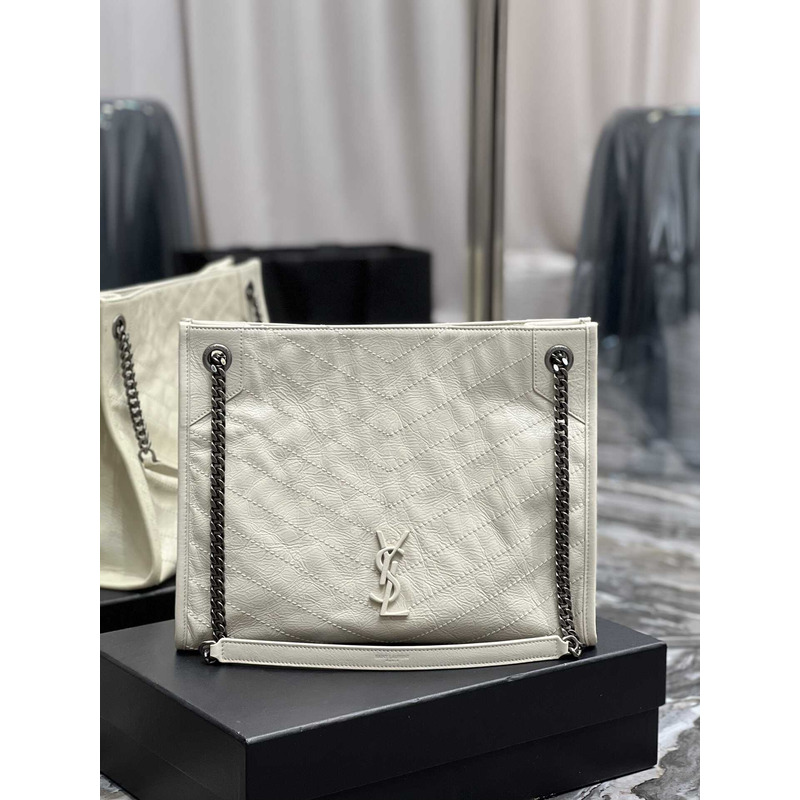 Saint Laurent Niki Leather Bag White