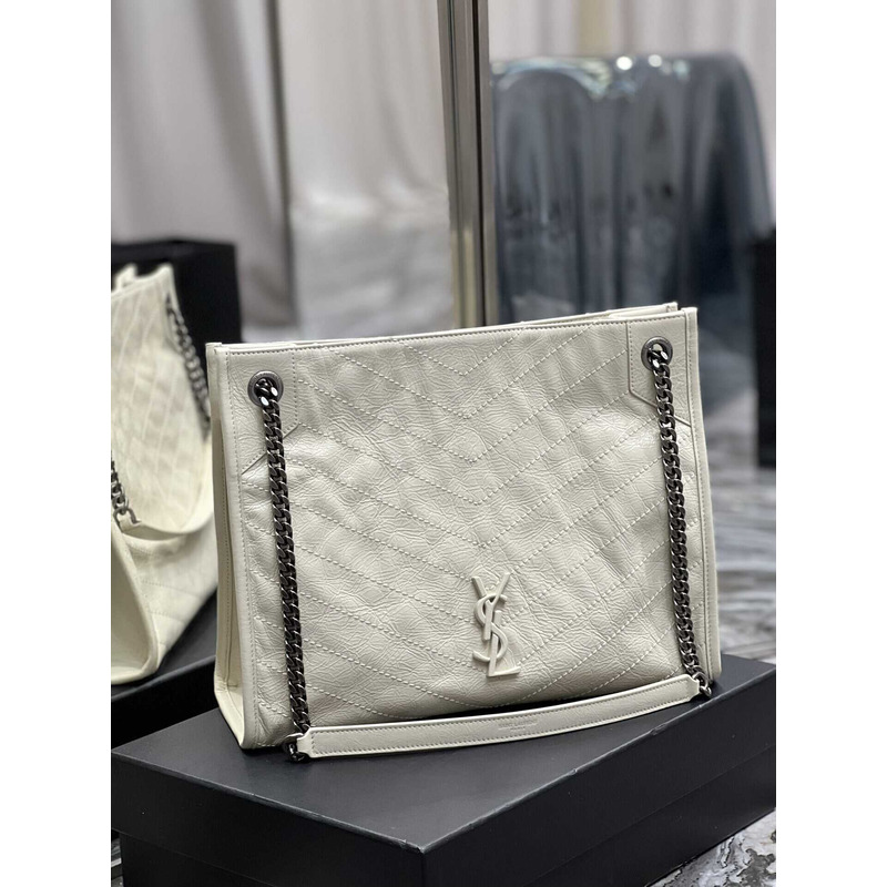 Saint Laurent Niki Leather Bag White