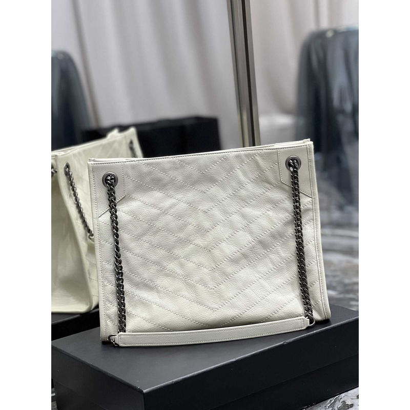 Saint Laurent Niki Leather Bag White