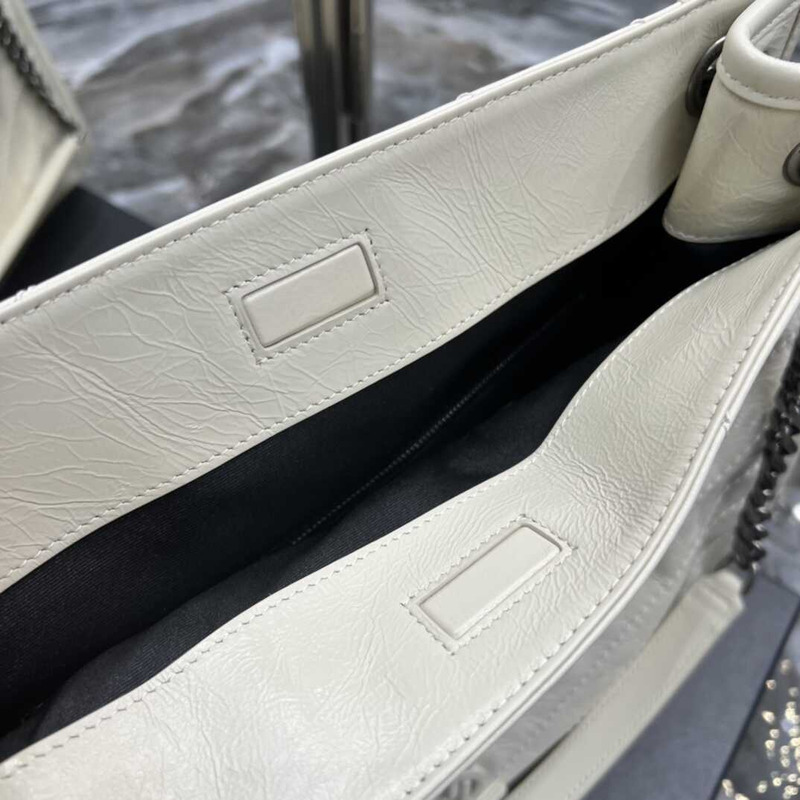 Saint Laurent Niki Leather Bag White