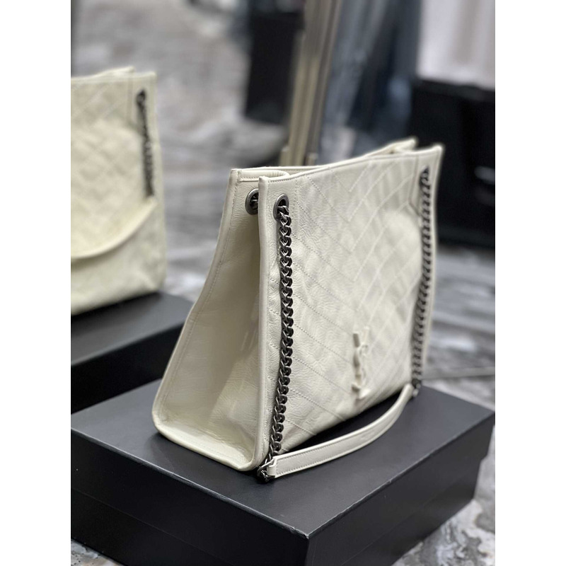 Saint Laurent Niki Leather Bag White