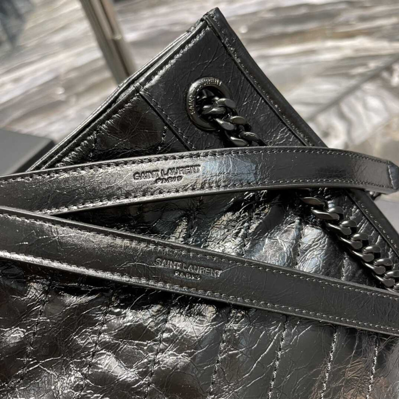 Saint Laurent Niki Leather Bag Black