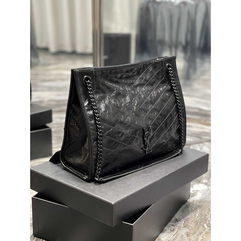 Saint Laurent Niki Leather Bag Black