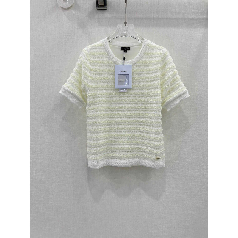 Ch*el shirt short sleeves beige