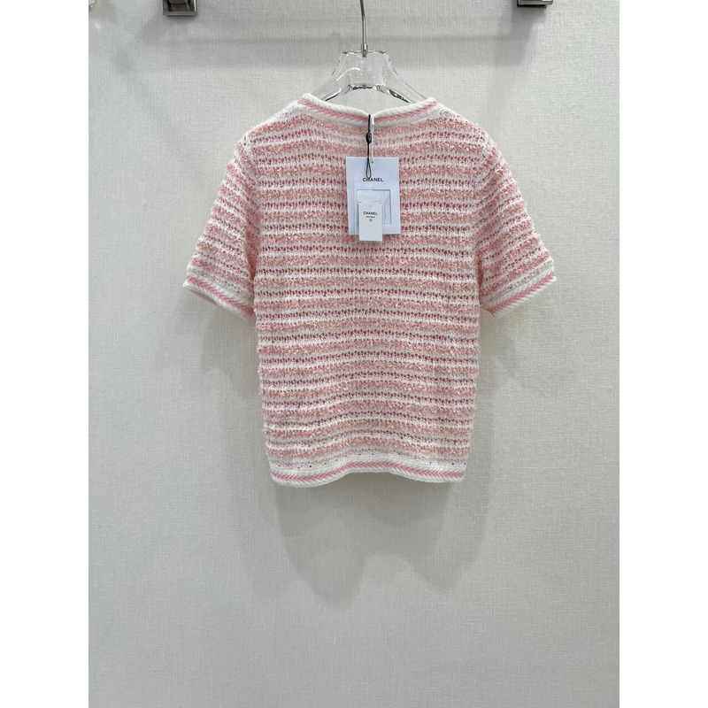 Ch*el shirt short sleeves pink