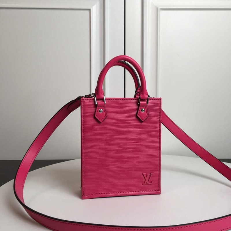 l**is V*t*n petit sac plat epi leather rose pink