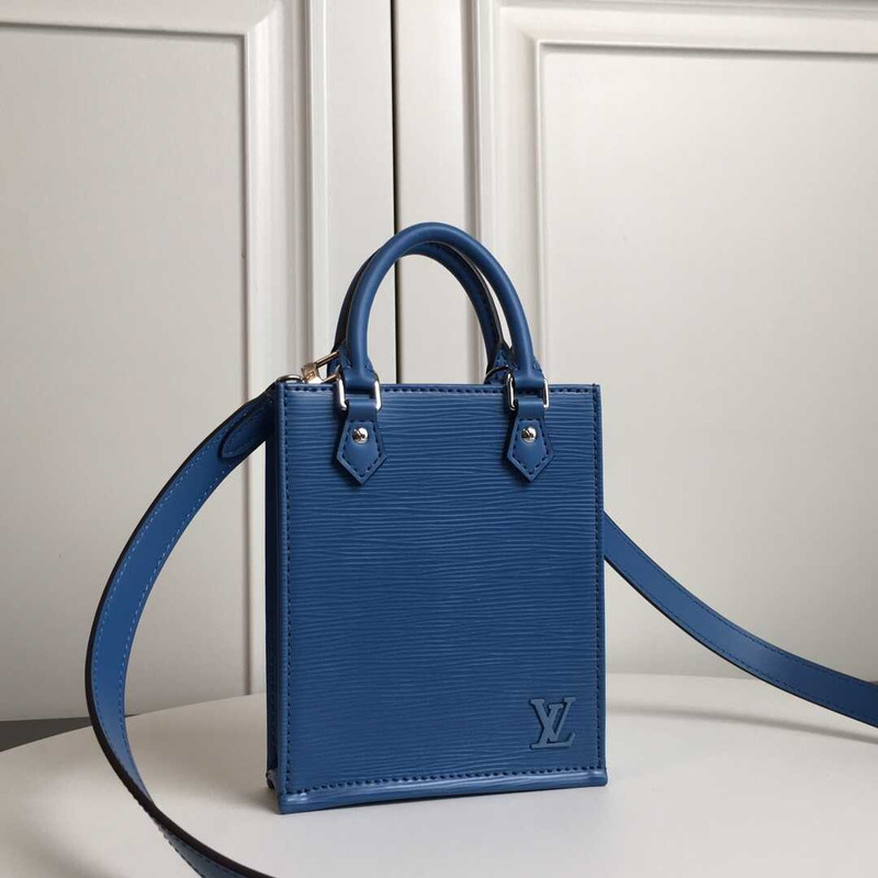 l**is V*t*n petit sac plat epi leather blue