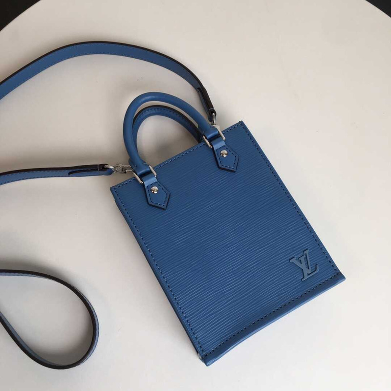 l**is V*t*n petit sac plat epi leather blue