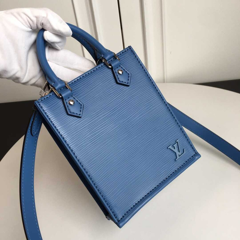 l**is V*t*n petit sac plat epi leather blue