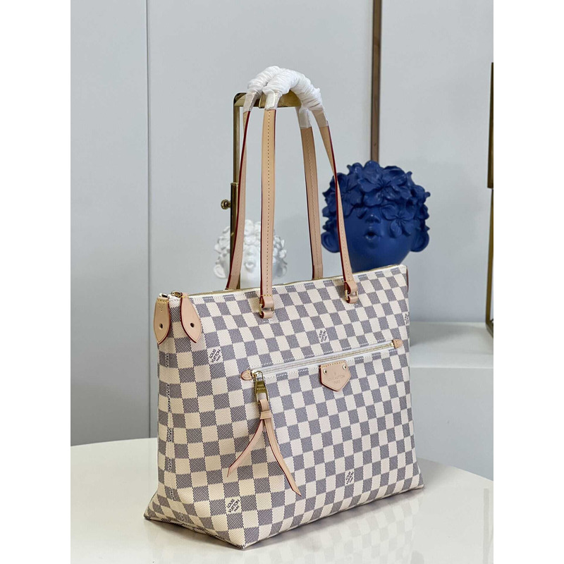 l**is V*t*n tote lena damier azur beige