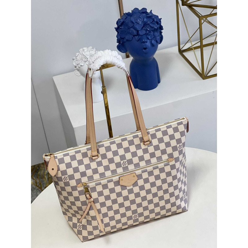 l**is V*t*n tote lena damier azur beige