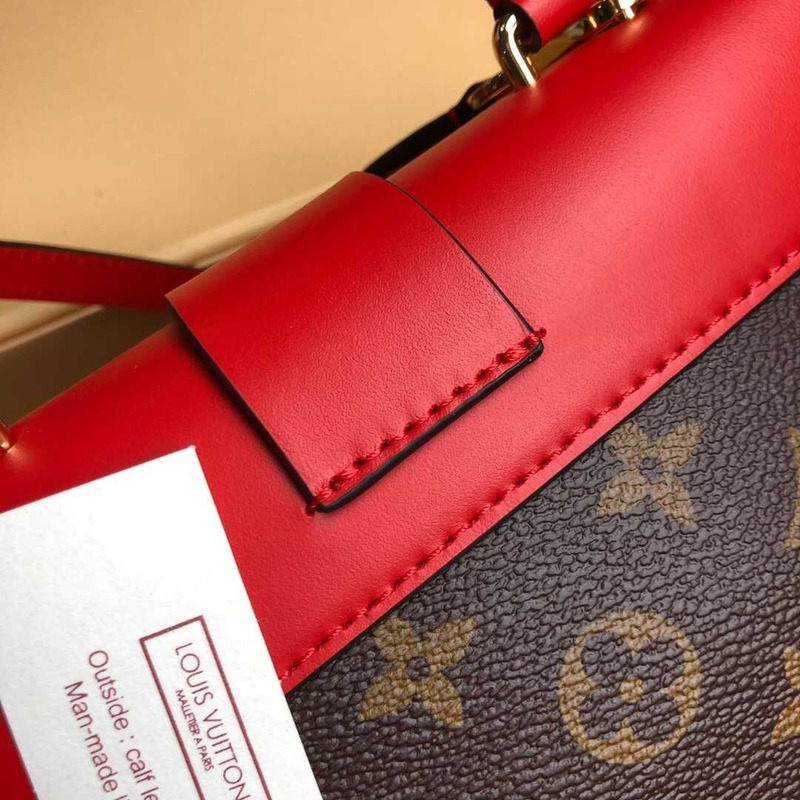 l**is l**is V*t*n locky bb monogram and smooth cowhide red