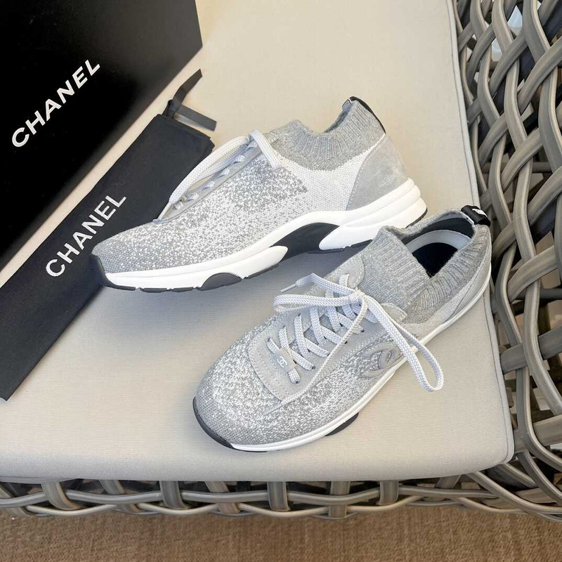 Ch*el sneakers gray