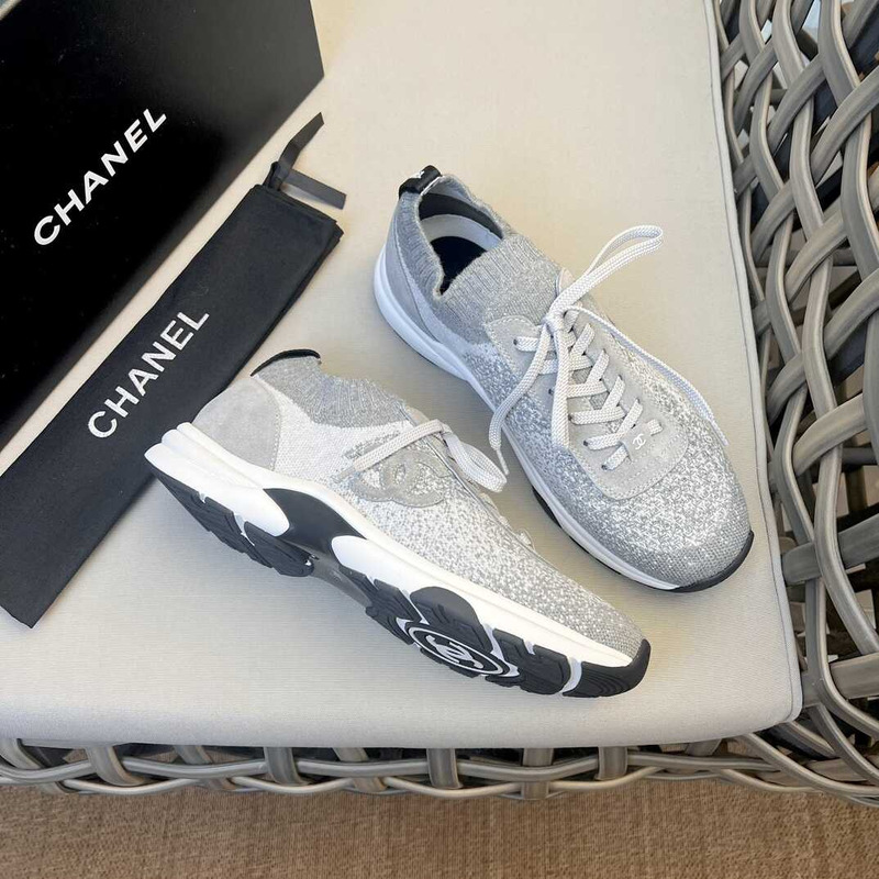 Ch*el sneakers gray