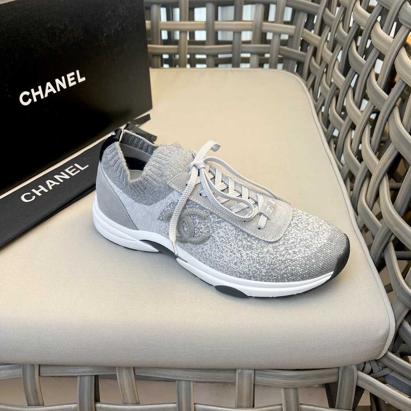 Ch*el sneakers gray