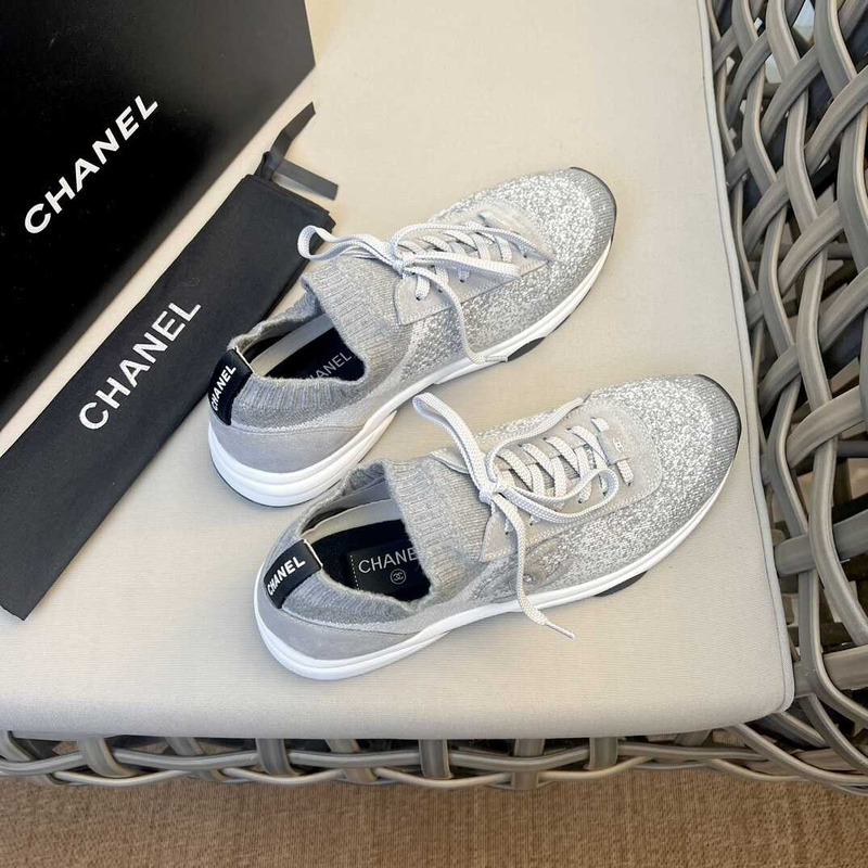 Ch*el sneakers gray