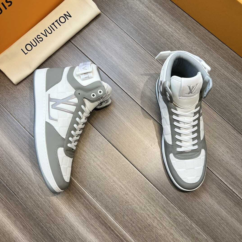 l**is V*t*n high-top sneakers gray