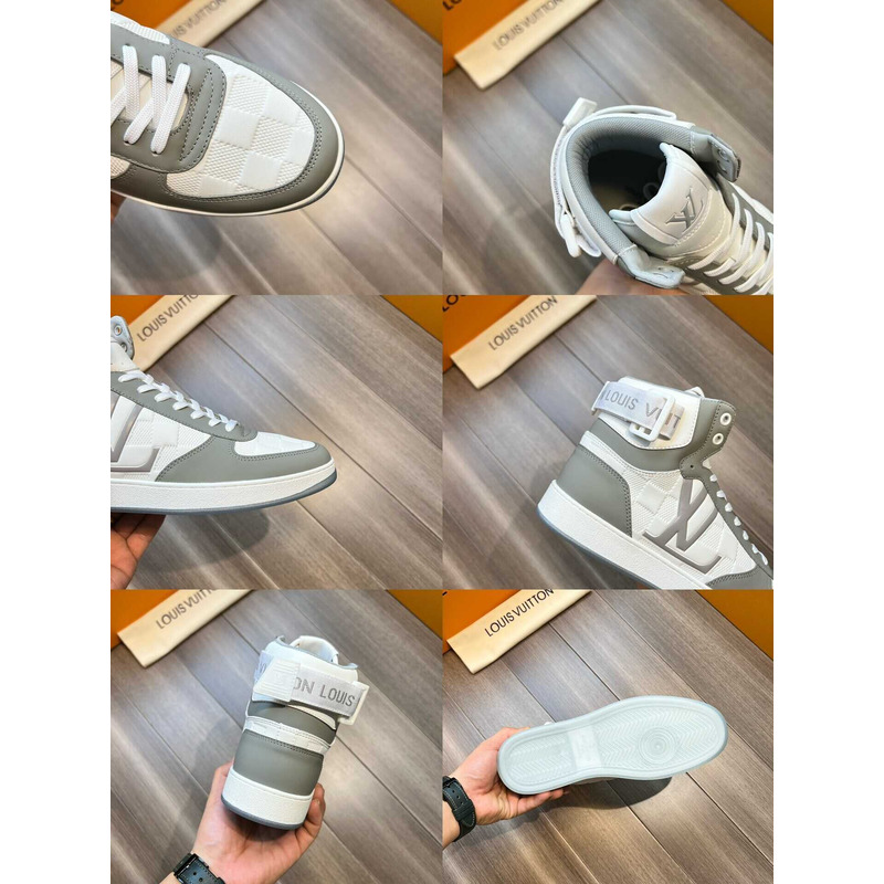 l**is V*t*n high-top sneakers gray