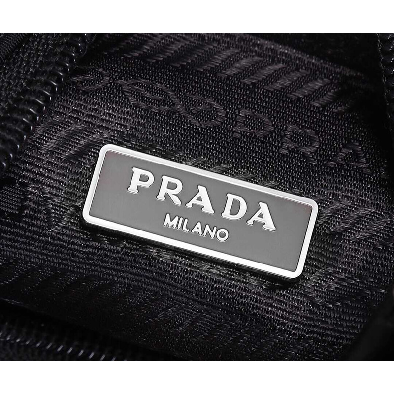 Pra*a recycled nylon tote bag black