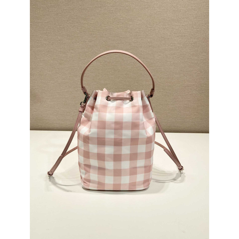 Pra*a duet printed re-nylon bag pink