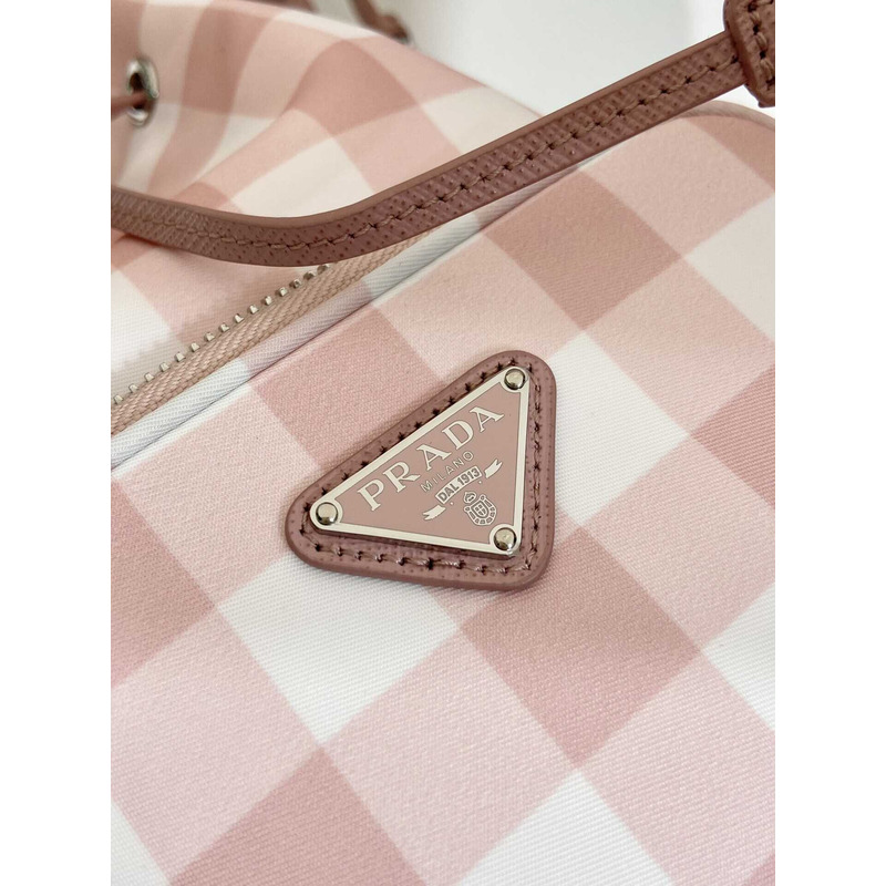 Pra*a duet printed re-nylon bag pink