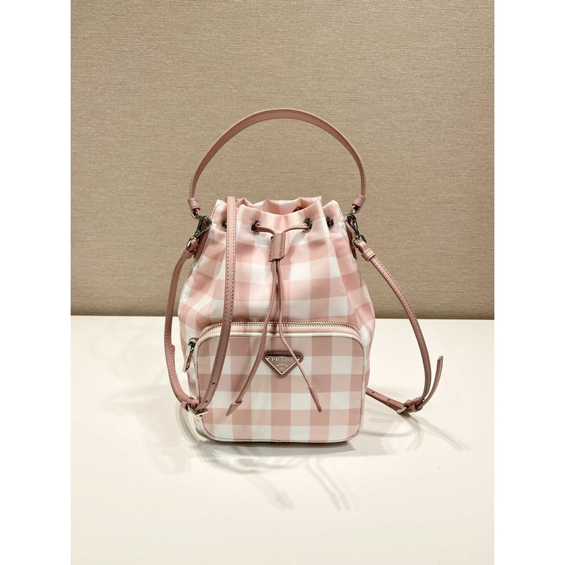 Pra*a duet printed re-nylon bag pink