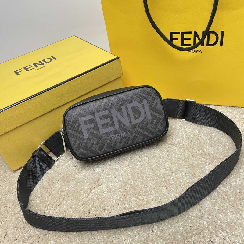 F**di messenger bag men gray