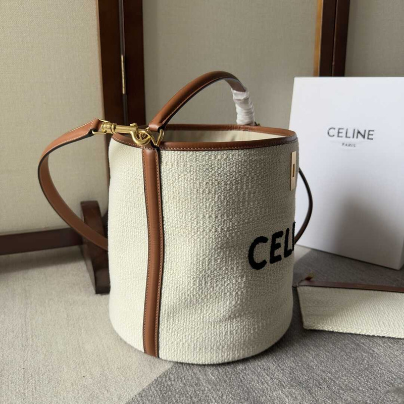 Ce**e bucket 16 Ce**e jacquard fabric bucket bag