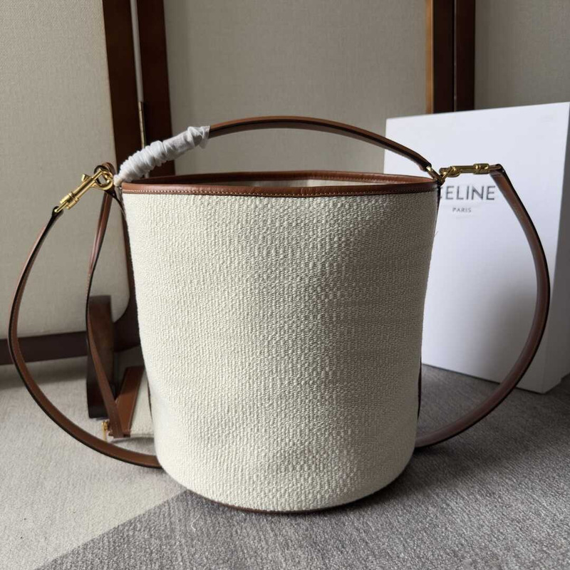 Ce**e bucket 16 Ce**e jacquard fabric bucket bag