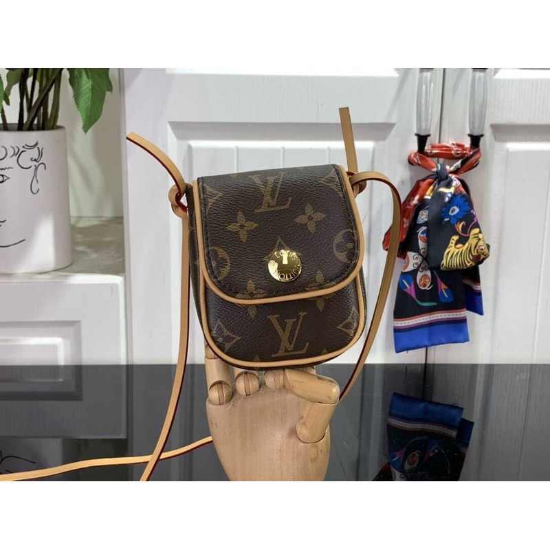 l**is V*t*n monogram mini lin canvas pochette cancun bag