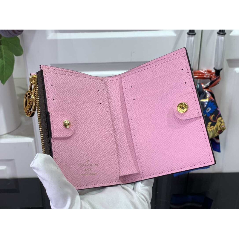 l**is V*t*n zippy wallet monogram pink