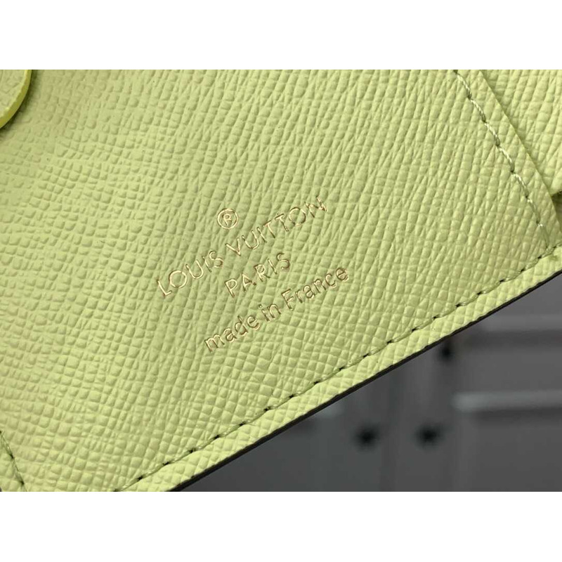 l**is V*t*n zippy wallet monogram green