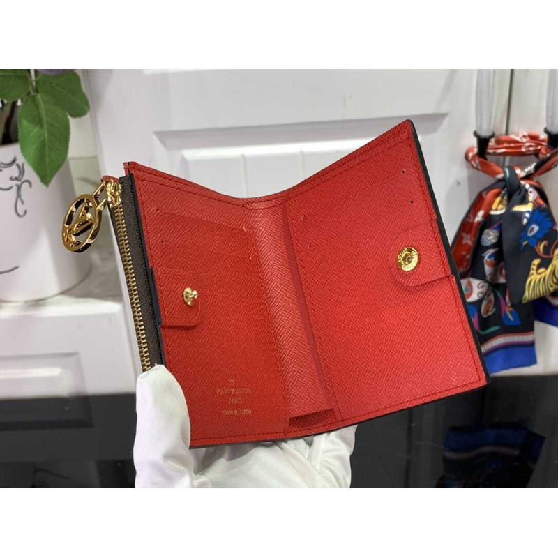 l**is V*t*n zippy wallet monogram red