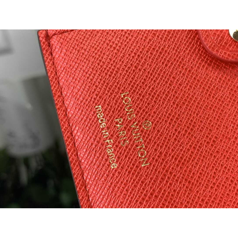 l**is V*t*n zippy wallet monogram red