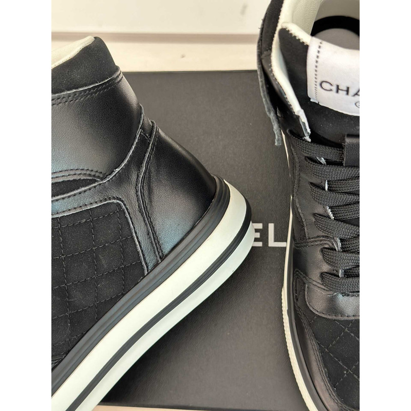 Ch*el sneakers high top black