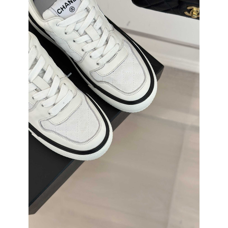 Ch*el sneakers low top white